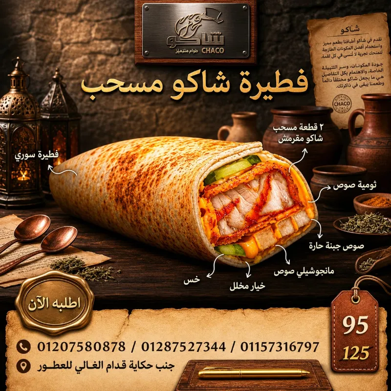 فطيرة شاكو مسحب
