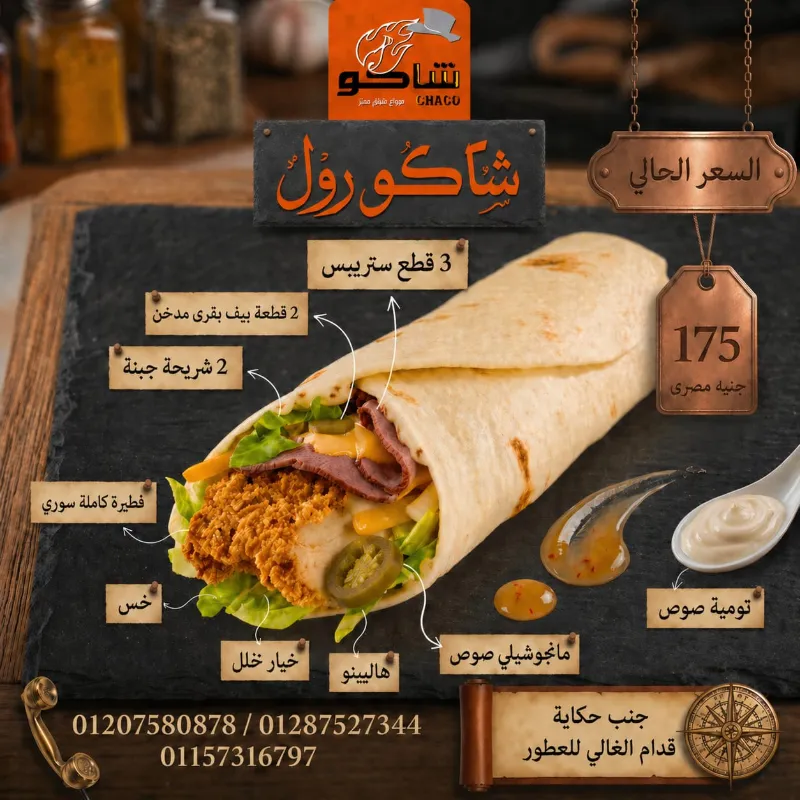 فطيرة شاكو رول