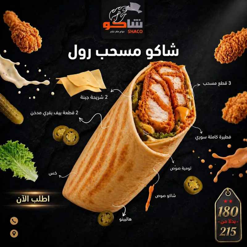 شاكو مسحب رول
