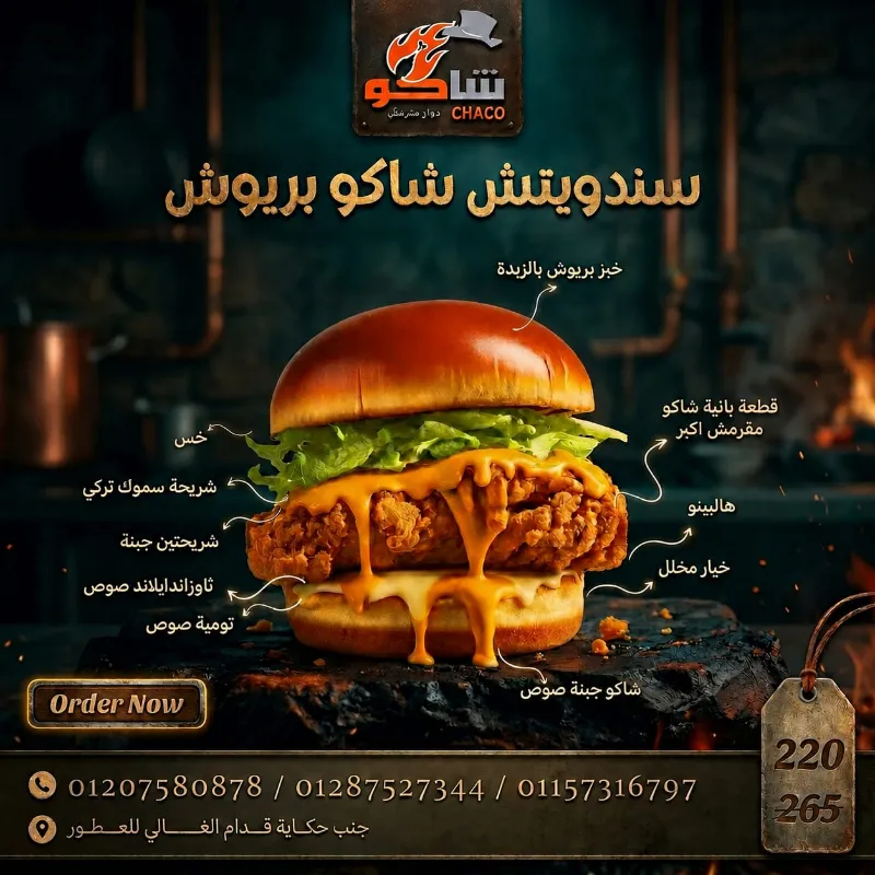 سندويتش شاكو بريوش