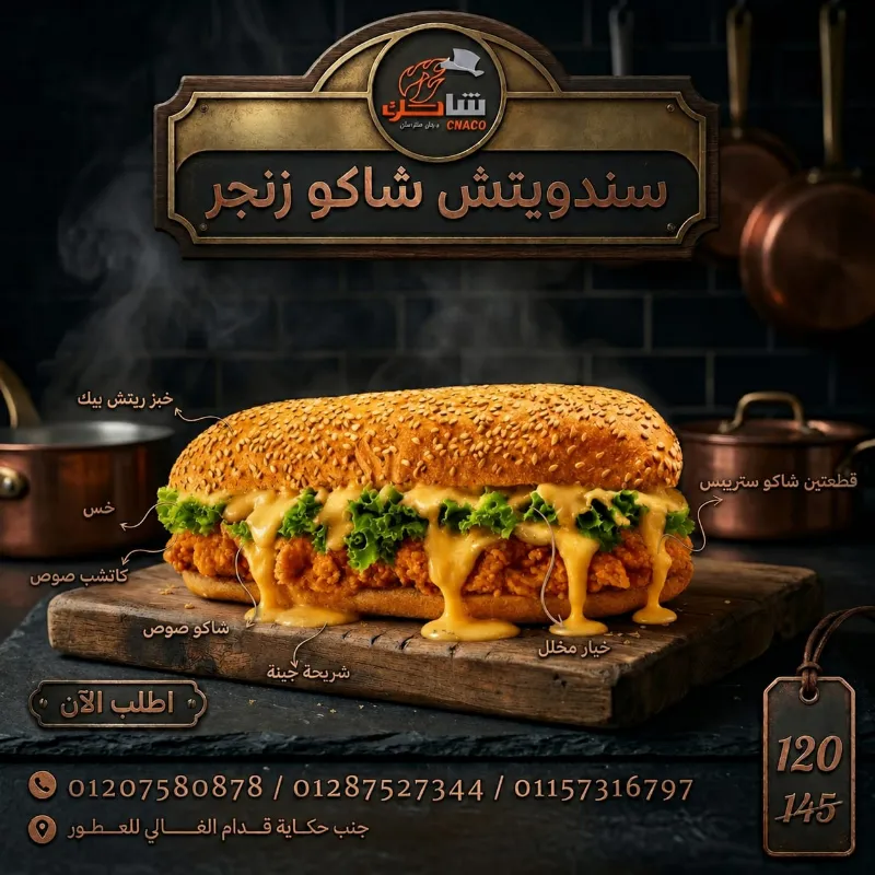 سندويتش شاكو زنجر