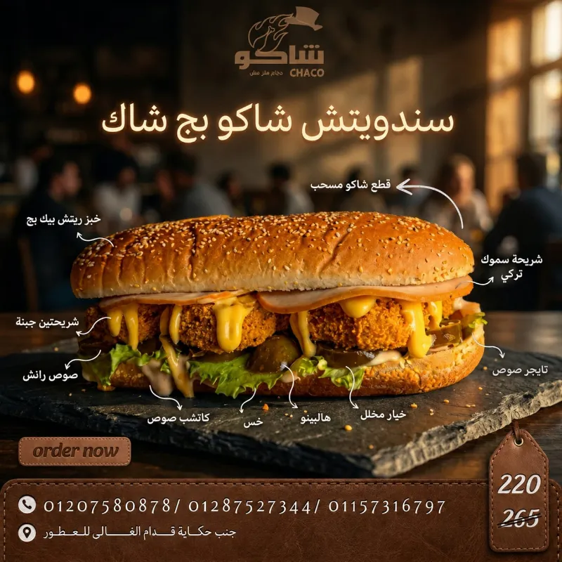 سندويتش شاكو بيج شاك