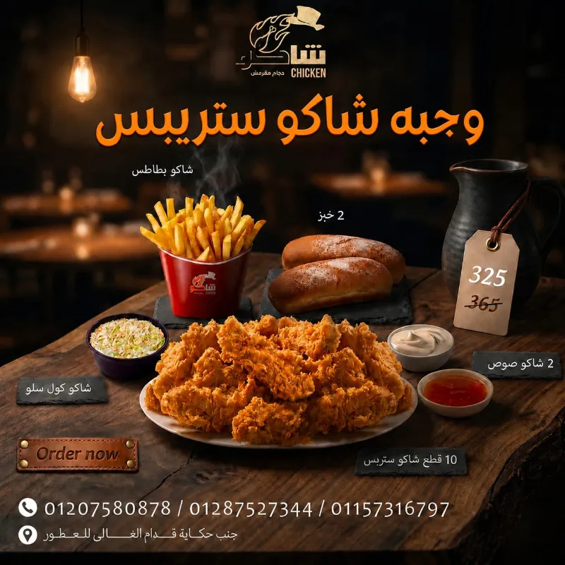 وجبه شاكو ستريبس