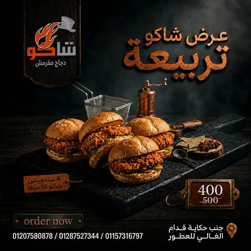 عرض شاكو تربيعه