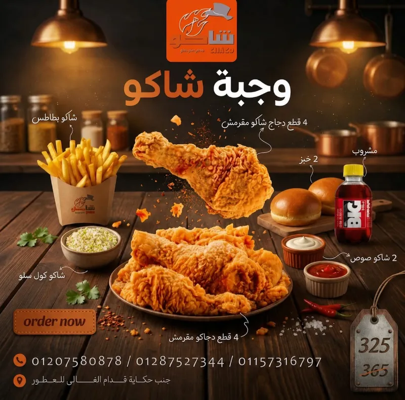 وجبه شاكو ٤ قطع