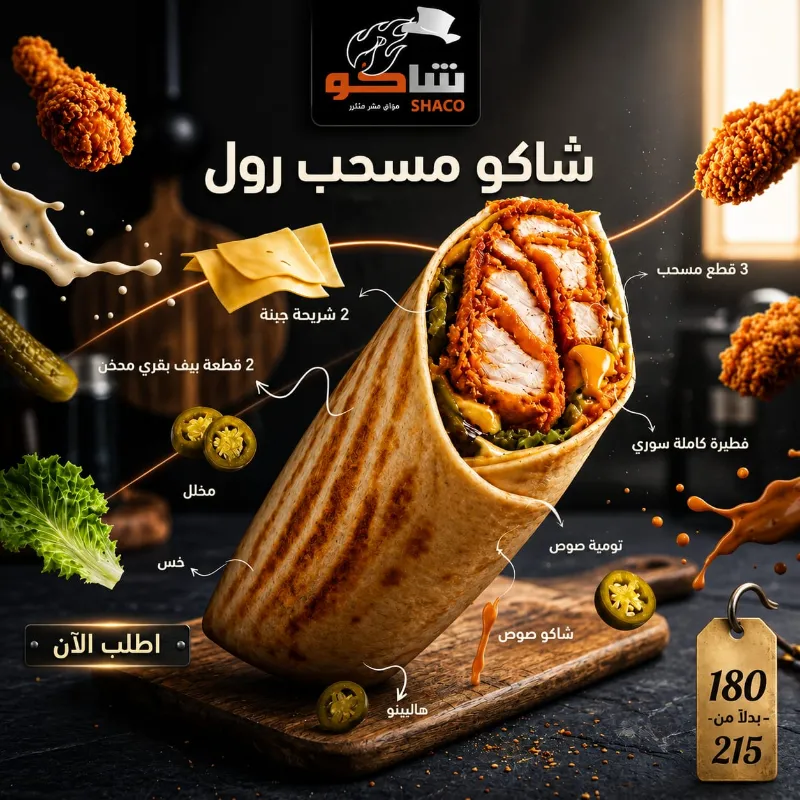 شاكو مسحب رول